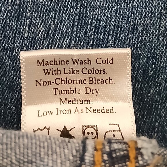 Coldwater Creek Vintage 90s Jeans 14P Mom Style High Rise Straight Blue Denim - Picture 8 of 8